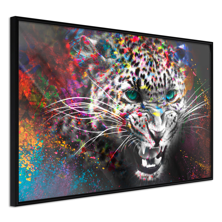 Poster Hunter - abstract animal composition with colorful elements 128362 additionalImage 11