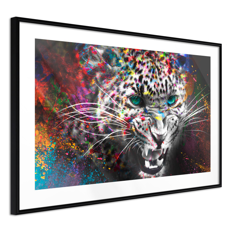 Poster Hunter - abstract animal composition with colorful elements 128362 additionalImage 8