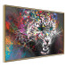 Poster Hunter - abstract animal composition with colorful elements 128362 additionalThumb 14