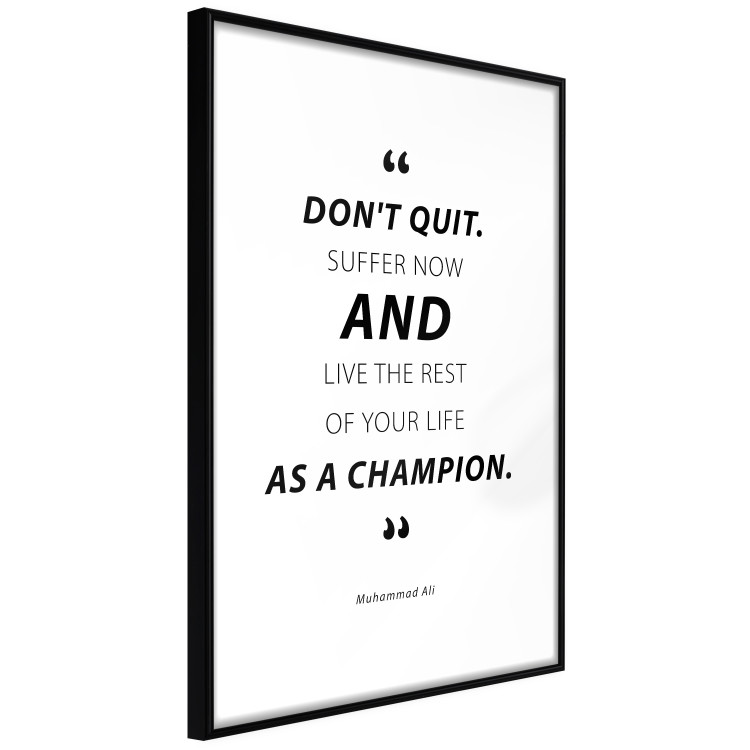 Poster Quote - Muhammad Ali - black and white composition with motivational quotes 128862 additionalImage 6