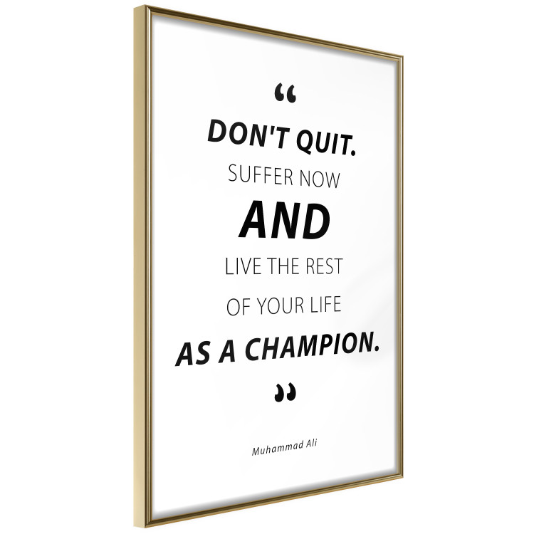 Poster Quote - Muhammad Ali - black and white composition with motivational quotes 128862 additionalImage 12