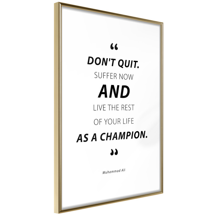 Poster Quote - Muhammad Ali - black and white composition with motivational quotes 128862 additionalImage 7