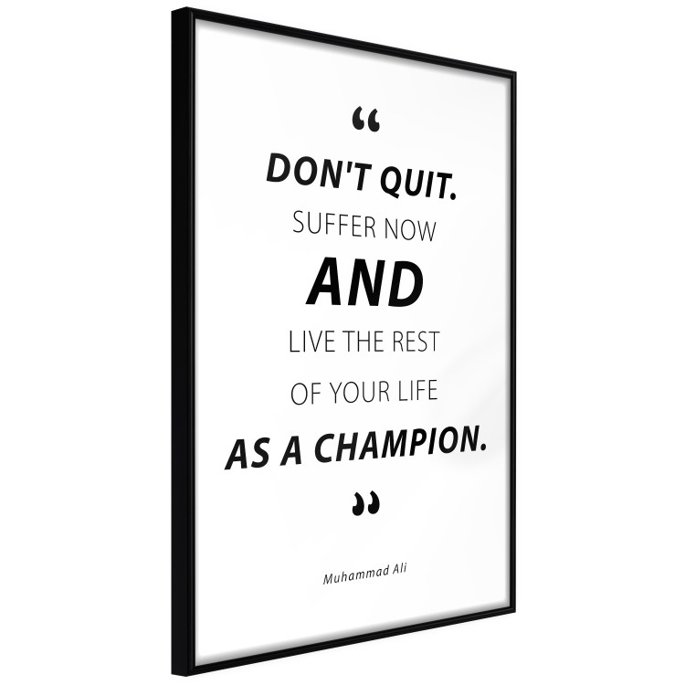 Poster Quote - Muhammad Ali - black and white composition with motivational quotes 128862 additionalImage 11