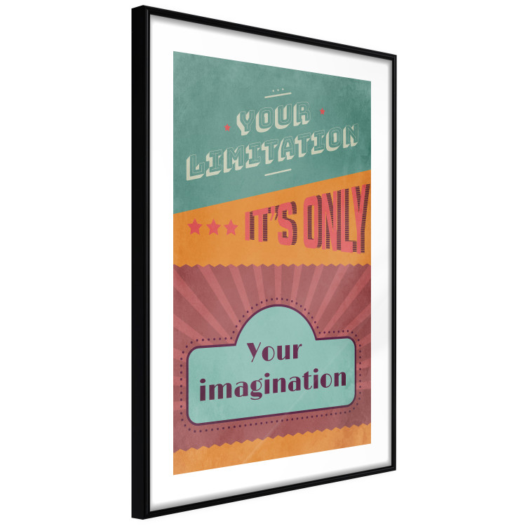 Wall Poster Your Limitation It's Only Your Imagination - colorful pattern with text 129162 additionalImage 8