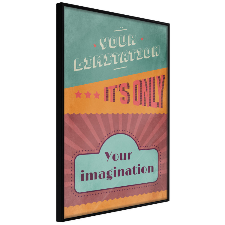 Wall Poster Your Limitation It's Only Your Imagination - colorful pattern with text 129162 additionalImage 11