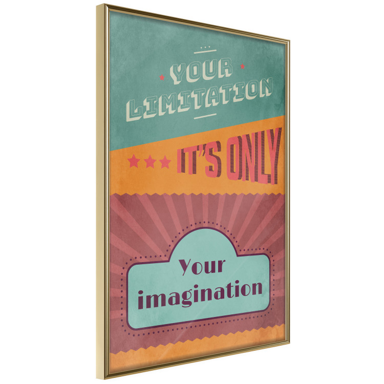 Wall Poster Your Limitation It's Only Your Imagination - colorful pattern with text 129162 additionalImage 12