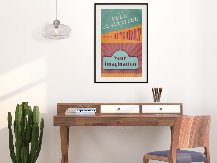 Wall Poster Your Limitation It's Only Your Imagination - colorful pattern with text 129162 additionalImage 24