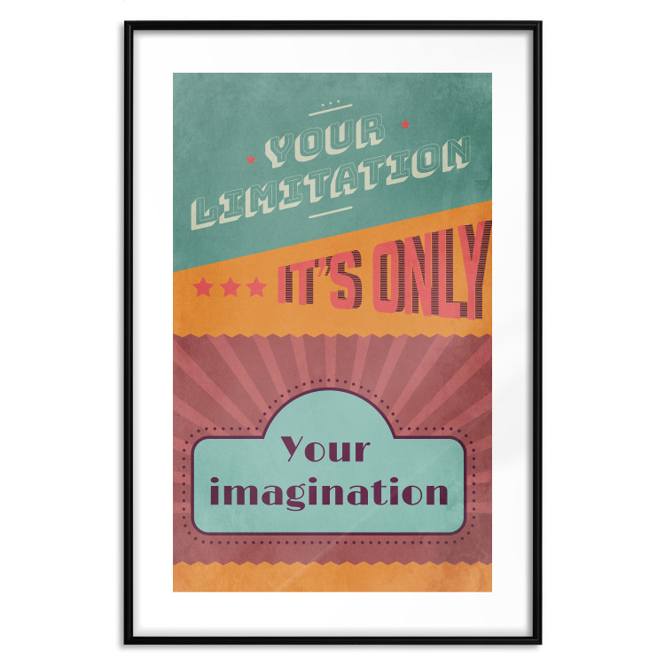 Wall Poster Your Limitation It's Only Your Imagination - colorful pattern with text 129162 additionalImage 17