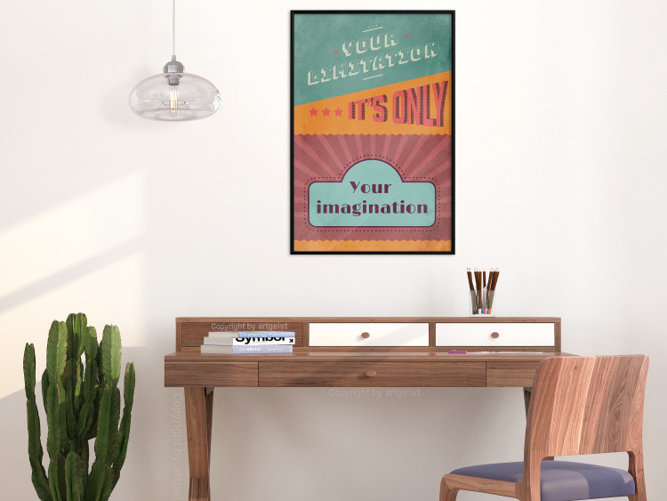 Wall Poster Your Limitation It's Only Your Imagination - colorful pattern with text 129162 additionalImage 4