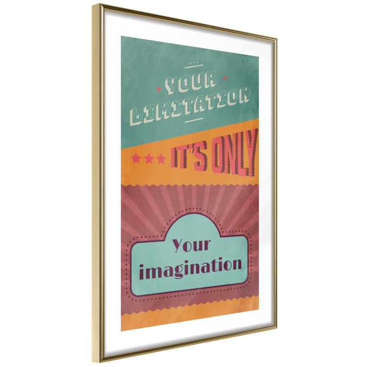 Wall Poster Your Limitation It's Only Your Imagination - colorful pattern with text 129162 additionalImage 7