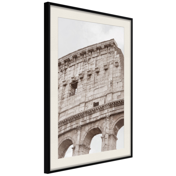 Poster Colosseum - historic city architecture in sepia colors against a sky background 130762 additionalImage 2