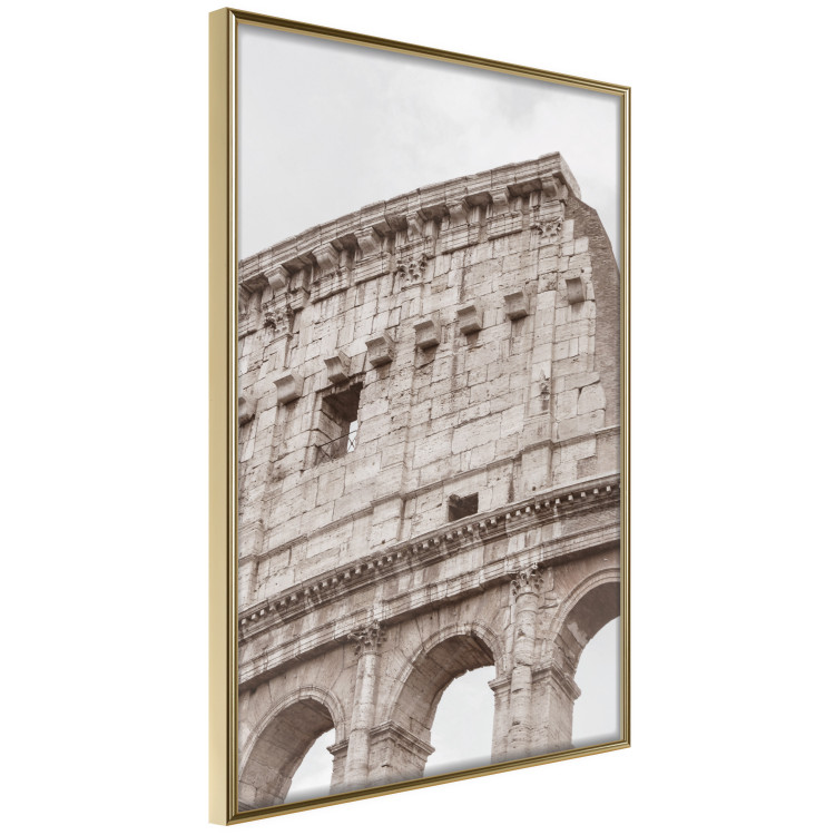 Poster Colosseum - historic city architecture in sepia colors against a sky background 130762 additionalImage 12