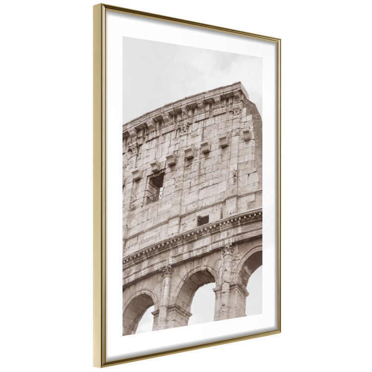 Poster Colosseum - historic city architecture in sepia colors against a sky background 130762 additionalImage 9