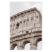 Poster Colosseum - historic city architecture in sepia colors against a sky background 130762