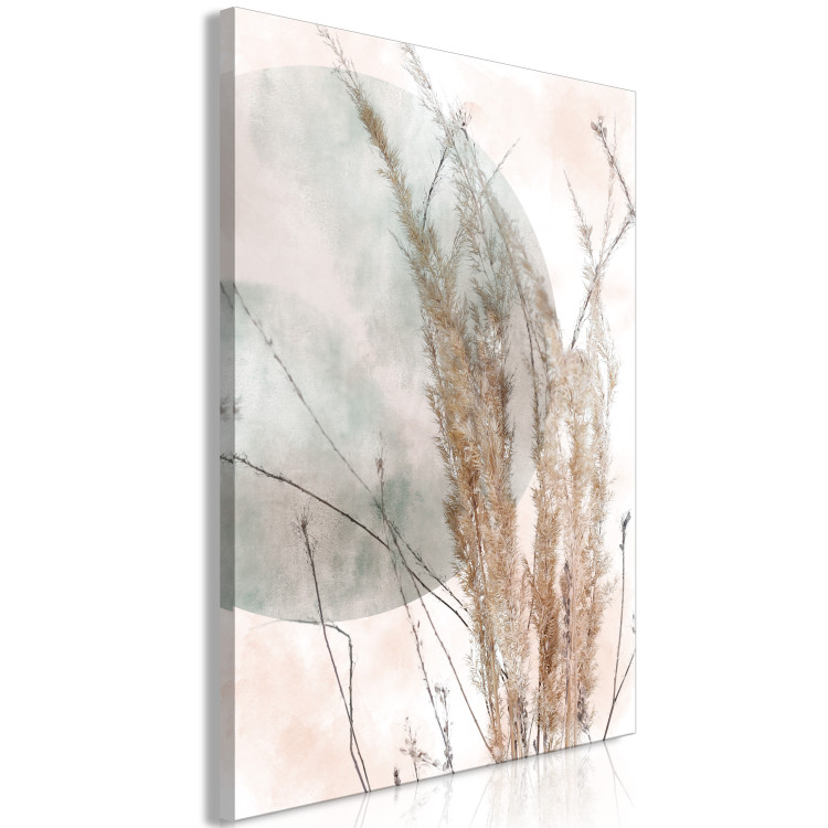 Canvas Art Print Grass in the Wind (1-piece) Vertical - landscape of grass in boho style 131662 additionalImage 2