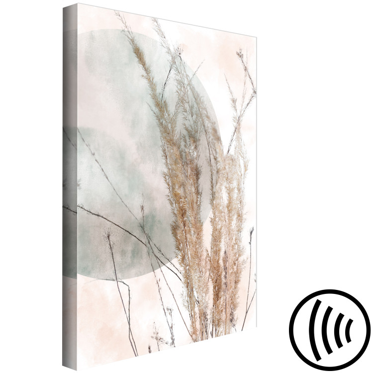 Canvas Art Print Grass in the Wind (1-piece) Vertical - landscape of grass in boho style 131662 additionalImage 6