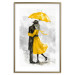 Poster Under the Yellow Umbrella - romantic couple of a yellow woman and a black man 132162 additionalThumb 16