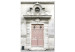Canvas Pink Paris tenement house door - a photograph of Paris architecture 132262