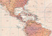 Large canvas print World Map: Orange World [Large Format] 132362 additionalThumb 4