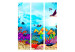 Folding Screen Underwater Fun (3-piece) - colorful fish and plants on the seabed 133062 additionalThumb 3