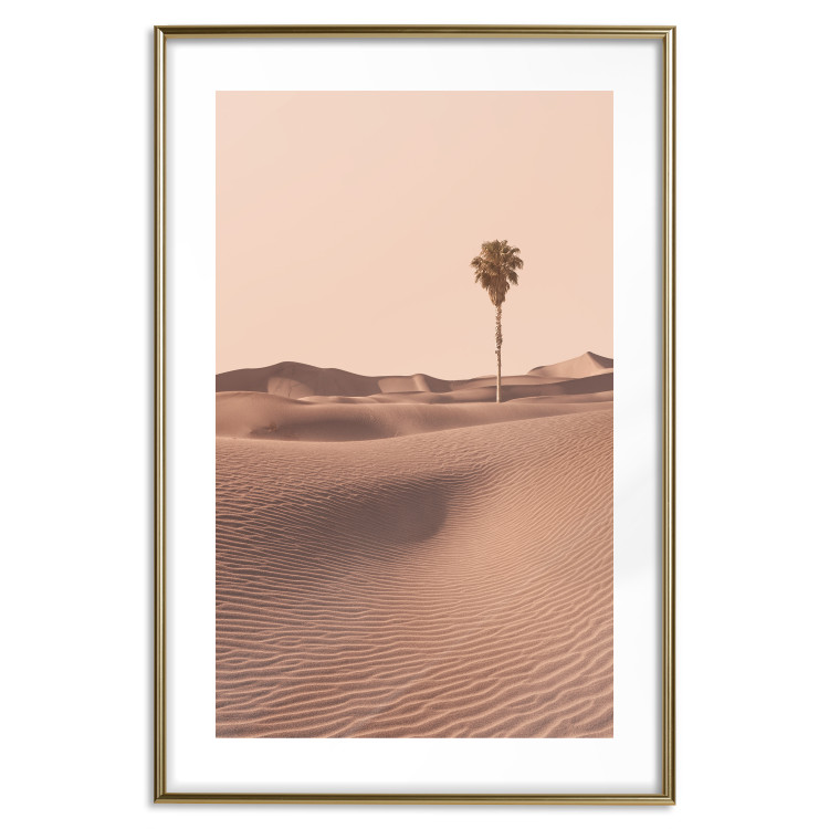 Wall Poster Desert Flora - desert with a tree in an orange composition 134762 additionalImage 14