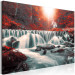 Large canvas print Awesome Waterfall - Red [Large Format] 136362 additionalThumb 2