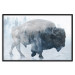 Wall Poster Lonely Horizontal Expedition - walking animal against a winter landscape background 137162 additionalThumb 13