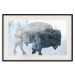 Wall Poster Lonely Horizontal Expedition - walking animal against a winter landscape background 137162 additionalThumb 8