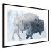 Wall Poster Lonely Horizontal Expedition - walking animal against a winter landscape background 137162 additionalThumb 26