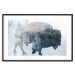 Wall Poster Lonely Horizontal Expedition - walking animal against a winter landscape background 137162 additionalThumb 10
