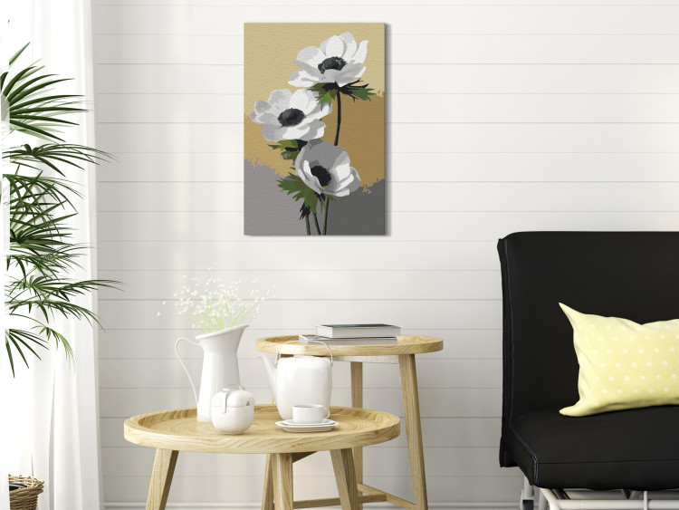Paint by Number Kit White Anemone 138662 additionalImage 2