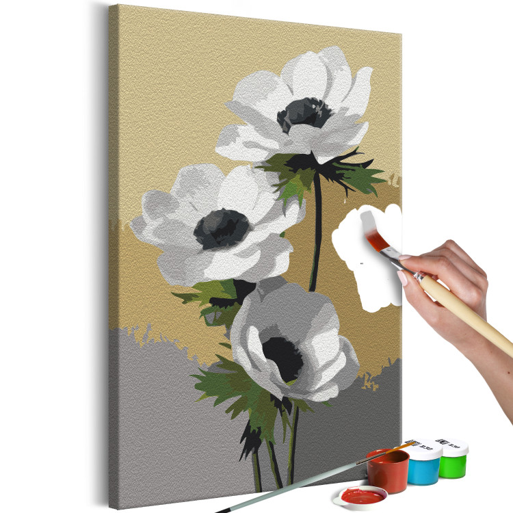 Paint by Number Kit White Anemone 138662 additionalImage 5