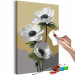Paint by Number Kit White Anemone 138662 additionalThumb 5
