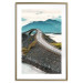 Poster Road through Lakes - landscape of a road and bridge against tall mountains 138762 additionalThumb 26