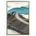 Poster Road through Lakes - landscape of a road and bridge against tall mountains 138762 additionalThumb 24