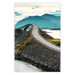 Poster Road through Lakes - landscape of a road and bridge against tall mountains 138762