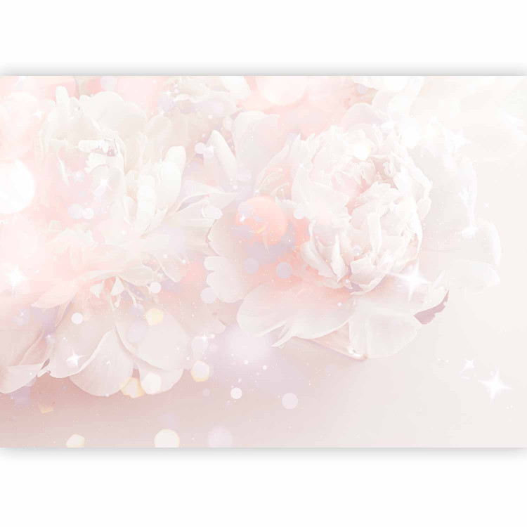 Photo Wallpaper Composition - flowers in shades of pink with a soft glow effect 143462 additionalImage 1
