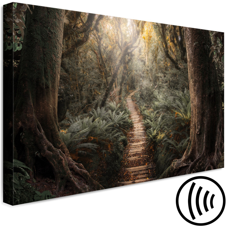 Canvas Way of Nature - Wooden Path Leading through the Paradise Jungle 146462 additionalImage 6