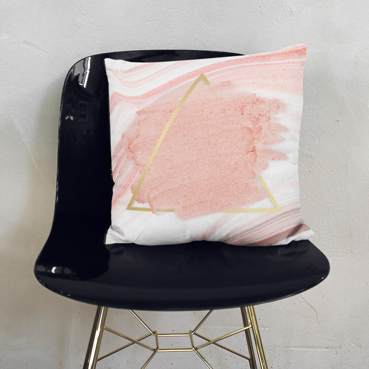 Decorative Microfiber Pillow Pearl planet - an abstract composition on a background of pink streaks cushions 147662 additionalImage 3