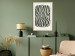 Poster Wavy Shapes - Green Irregular Stripes With a Signature 150062 additionalThumb 19