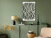 Poster Wavy Shapes - Green Irregular Stripes With a Signature 150062 additionalThumb 10
