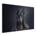 Canvas Print AI Doberman Dog - Rock Style Animal Fantasy Portrait - Horizontal 150162 additionalThumb 2
