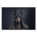 Canvas Print AI Doberman Dog - Rock Style Animal Fantasy Portrait - Horizontal 150162 additionalThumb 6