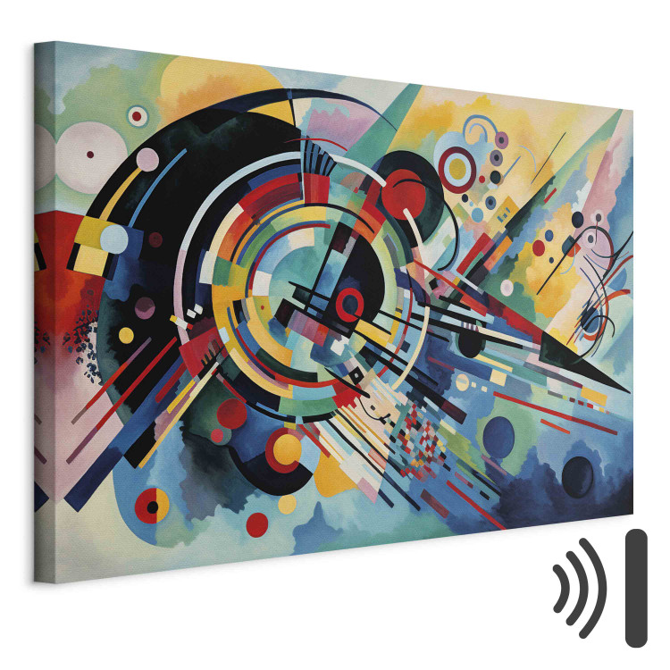 Canvas Art Print Color Detonation - Abstraction Inspired by Kandinsky’s Style 151062 additionalImage 8