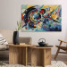 Canvas Art Print Color Detonation - Abstraction Inspired by Kandinsky’s Style 151062 additionalThumb 3