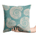 Decorative Velor Pillow Snails Shells - Organic Composition on a Blue Background 151362 additionalThumb 2