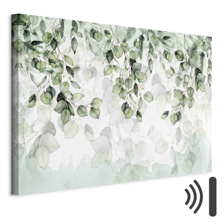 Canvas The Lightness of Leaves - A Delicate Composition With Hanging Twigs 151462 additionalImage 8