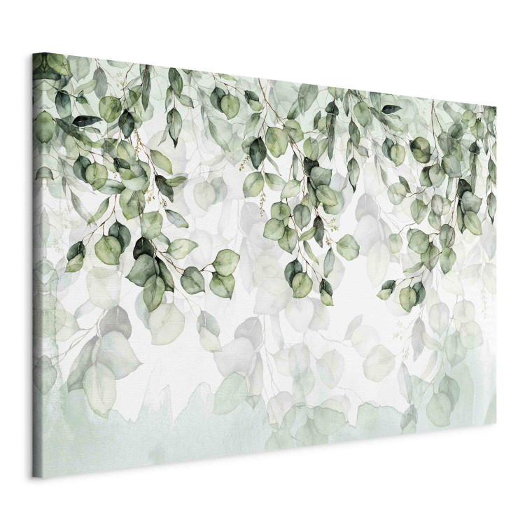 Canvas The Lightness of Leaves - A Delicate Composition With Hanging Twigs 151462 additionalImage 2