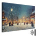 Canvas Print Winter Town - Snowy Street Lit up With Retro Lanterns 151862 additionalThumb 8