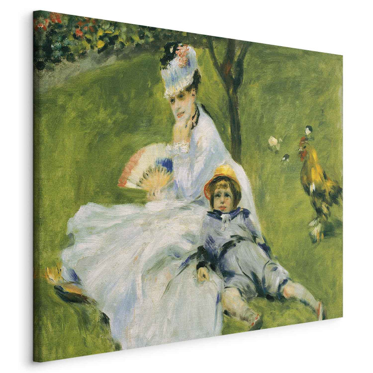 Reproduction Painting Madame Claude Monet avec son fils Jean dans le jardin a Argenteuil 153662 additionalImage 2
